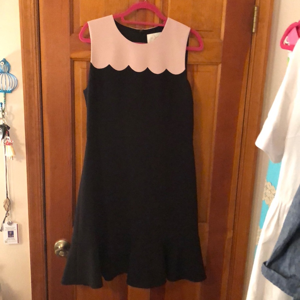 NWOT Kate Spade black and blush dress